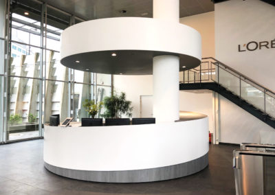 Balie hoofdkantoor L'Oreal