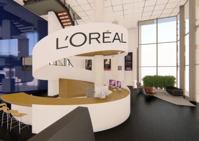 Balie L'Oreal ontwerp