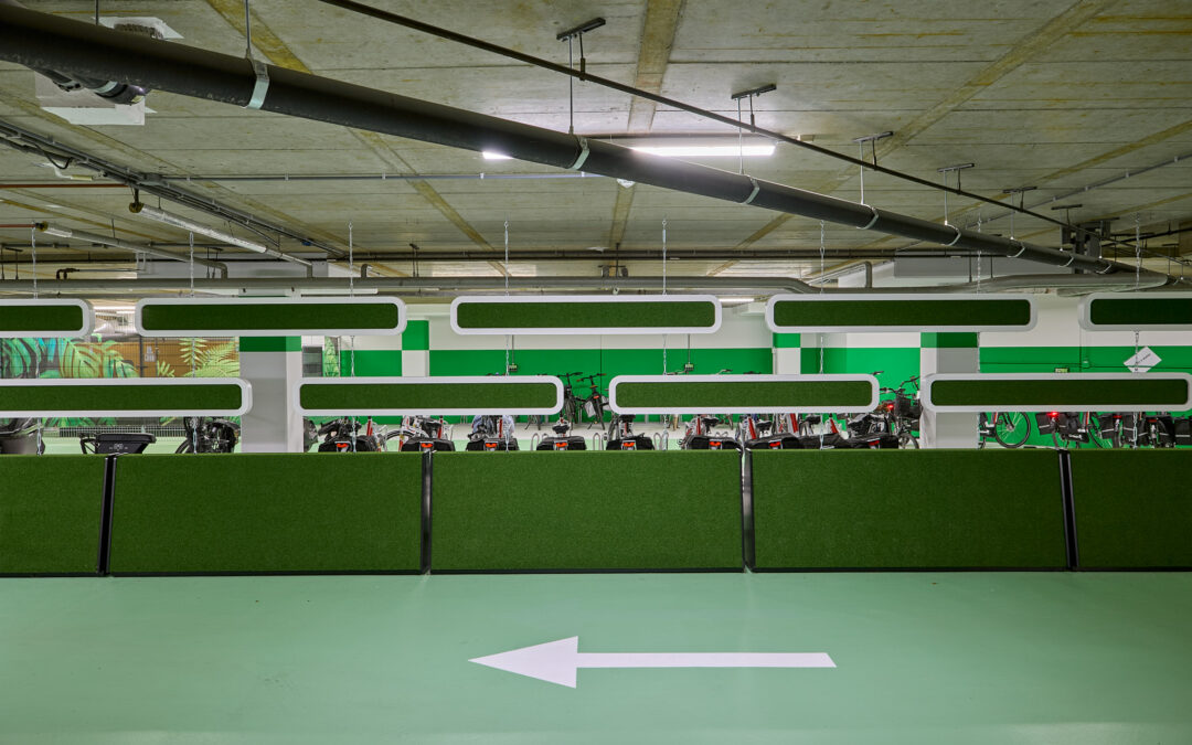 De groene transformatie van een parkeergarage
